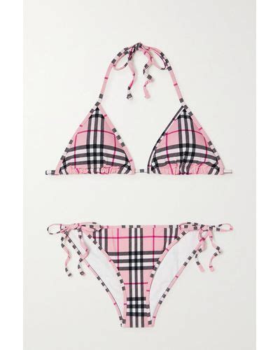 pink burberry bikini|burberry bikini swimsuit.